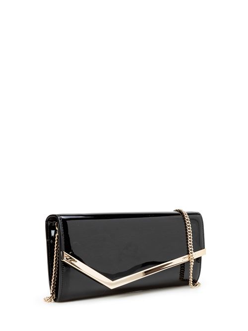 Pochette Emmie JIMMY CHOO | EMMIE PATBLACK/LIGHT GOLD